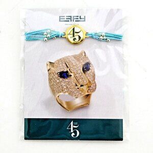 Effy Royal Caribbean 45th Anniversary Royal Rope Charm Bracelet NEW Sealed Teal